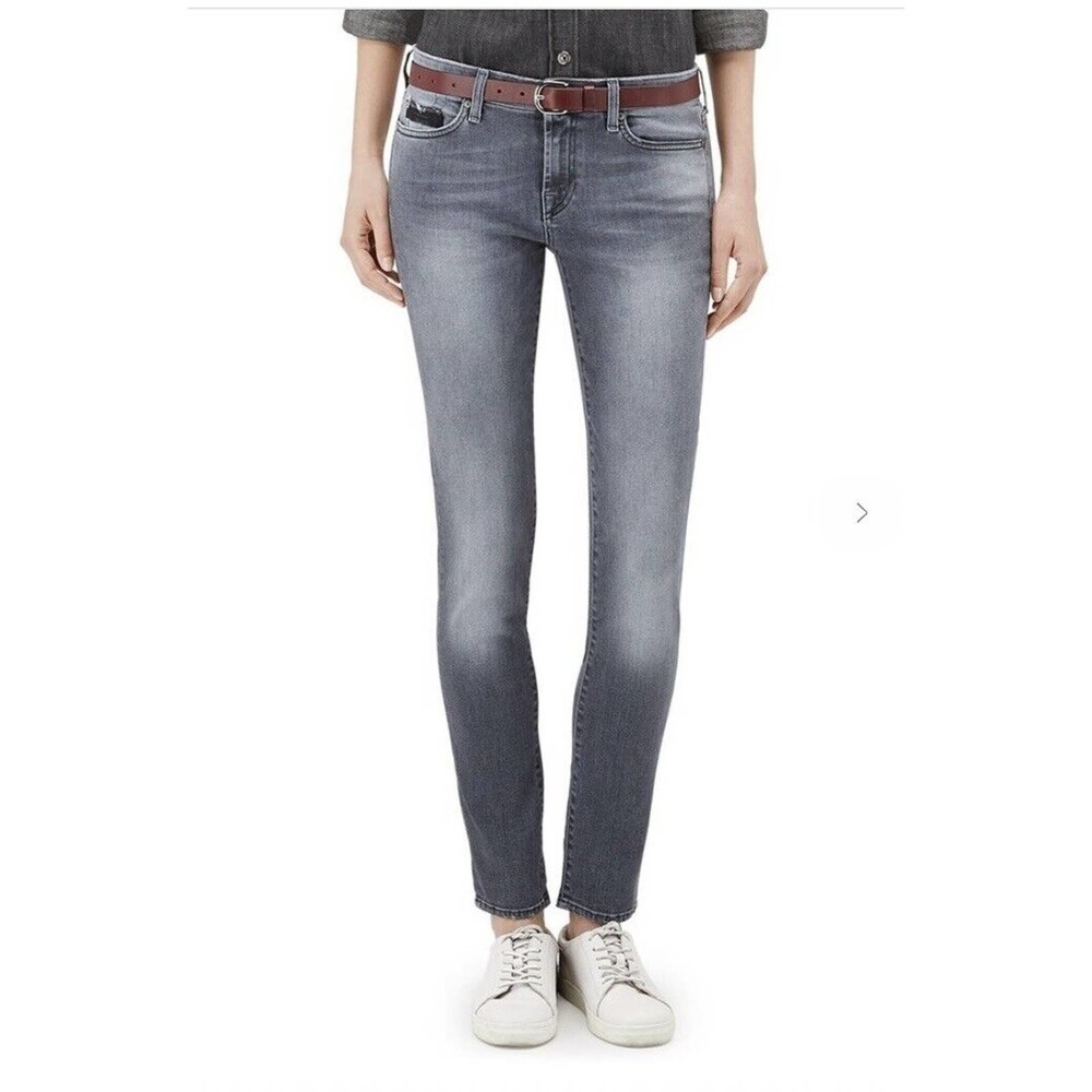 NWT 7 For All Mankind Pyper Slim Illusion Jeans Size 30 Washed Grey